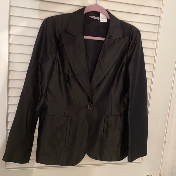 Barneys New York Taste Luxury Humor Made in Italy Lined Single Button Jacket - Picture 1 of 8